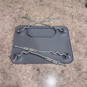 Gray Busy Baby Silicone Kids Placemat